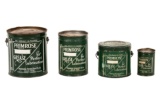 Lot Of 4 Primrose Grease Cans