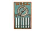 Very Early Dill Tire Valve Tin Countertop Display