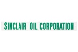 Sinclair Oil Corporation Porcelain Sign