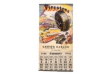 Rare Firestone 1936 Smith's Garage Calendar