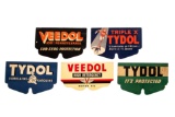 Lot Of 5 Tydol Veedol Radiator Cover Winter Fronts