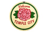 Temple City California Porcelain Sign