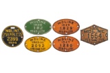 Lot Of 6 1926-1930 Oval City License Plates