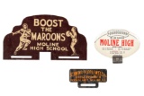 Lot Of 3 Moline License Plate Toppers