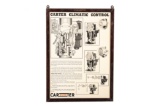 Carter Carbureter Framed Sign