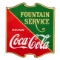 Drink Coca Cola Fountain Service Hanging Sign