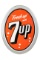 Fresh Up With 7up Oval Bubble Sign