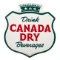 Drink Canada Dry Beverages Die Cut Shield Sign