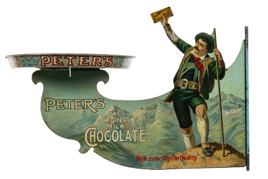Peter's The Original Milk Chocolate Die Cut Sign