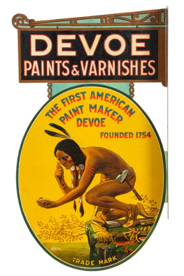 Devoe Paints & Varnishes Flange Sign