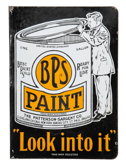 BPS Paint "Look Into It" Flange Sign