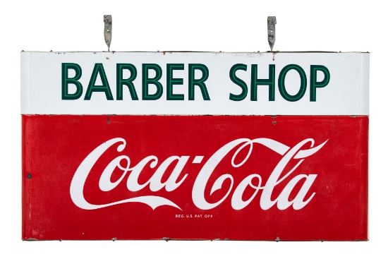 Coca Cola Shoe Shine Hanging Sign