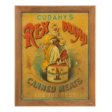 Cudahy Rex Brand Canned Meats Sign