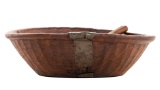 Large Wooden Bowl With Scoop