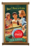 Coca Cola Framed Sign