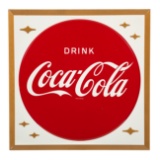 Drink Coca Cola Square Bubble Sign