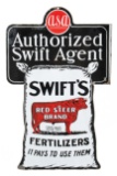Swift's Fertilizers Authorized Agent Flange Sign