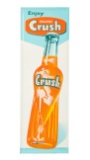 Enjoy orange Crush Vertical Sign With Bottle