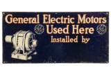 General Electric Motors Used Here Sign