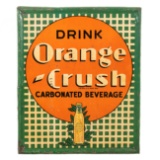 Drink Orange Crush Carbonated Beverage Sign