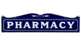Blue Pharmacy Sign Topper