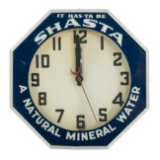 Shasta Mineral Water Neon Clock