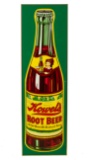 Howel's Root Beer Die Cut Bottle Sign