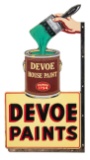 Devoe House Paint Die Cut Flange Sign
