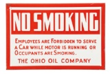The Ohio Oil Company No Smoking Sign