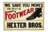The Best In Footwear Hexter Bros. Sign