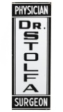 Dr. Stolfa Physician Surgeon Vertical Sign