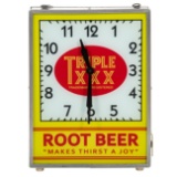 Triple XXX Root Beer Clock