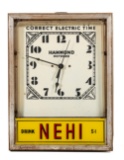 Neon Products Hammond Clock With Nehi Panel