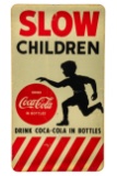 Coca Cola Slow Children Reflective Sign