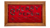 Drink Cherry Pepsin Glass Sign