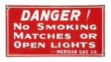 Meridian Gas Co. No Smoking Sign