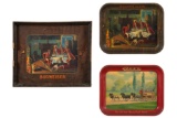 Lot Of 3 Anheuser-Bush Beer Trays