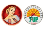 7up Thermometer & Double Cola Tray