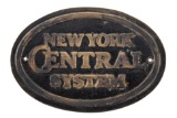 New York Central System Brass Badge