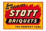 Stott Briquets The Perfect Fuel Sign