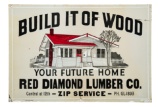 Red Diamond Lumber Co. Sign