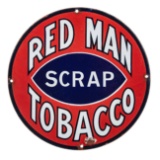 Red Man Scrap Tobacco Sign