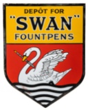 Depot For Swan Fountain Pens Sign