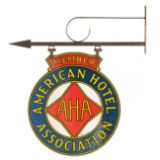 American Hotel Association Sign With Bracket