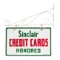 Sinclair Credit Cards Honored Sign On Bracket