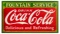 1933 Drink Coca Cola Fountain Service Sign