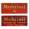 Lot Of 2 Mobiloil Rack Signs 