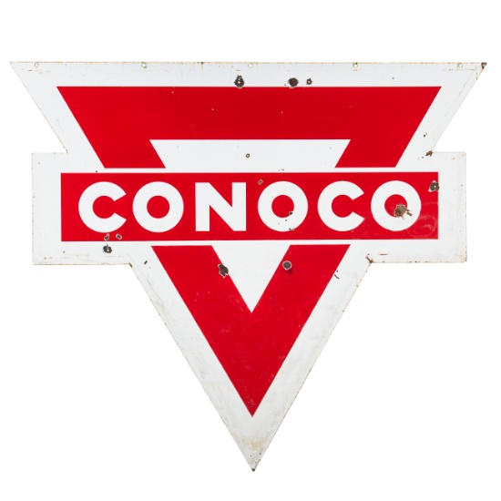 Conoco Die Cut Pole Sign