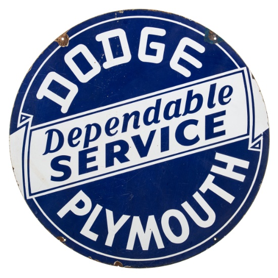 Dodge Plymouth Dependable Service Sign