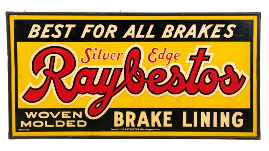 Silver Edge Raybestos Brake Lining Sign